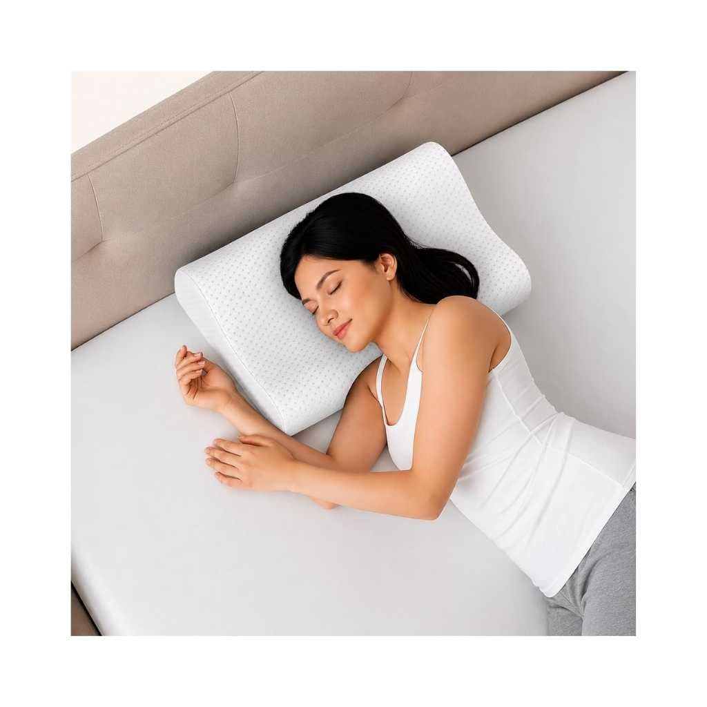 Contour Cervical Neck Pillow for Neck Pain Relief & Comfortable Sleep