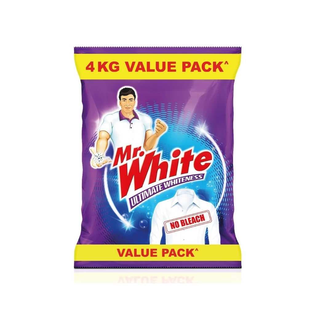 Mr White Detergent Powder Value Pack – 4 Kg