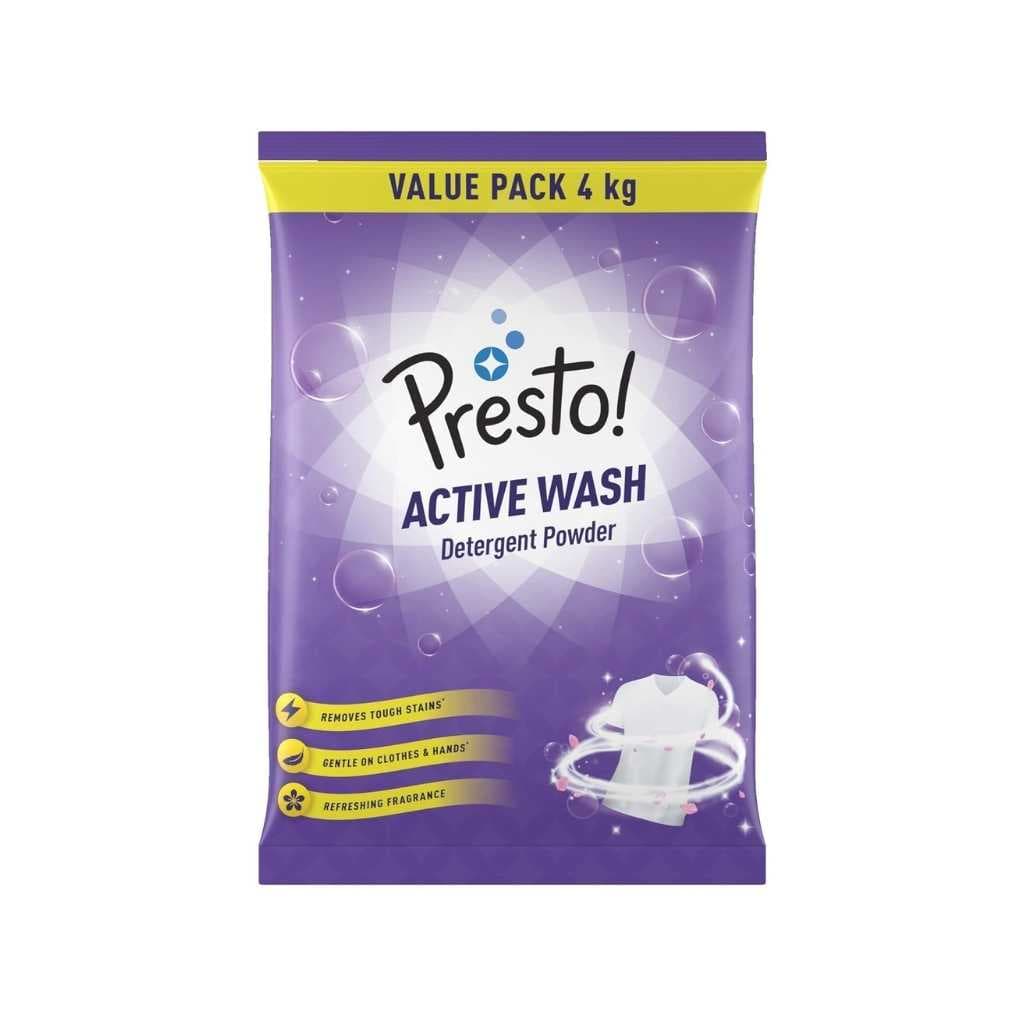Presto! Active Wash Detergent Powder – 4 Kg