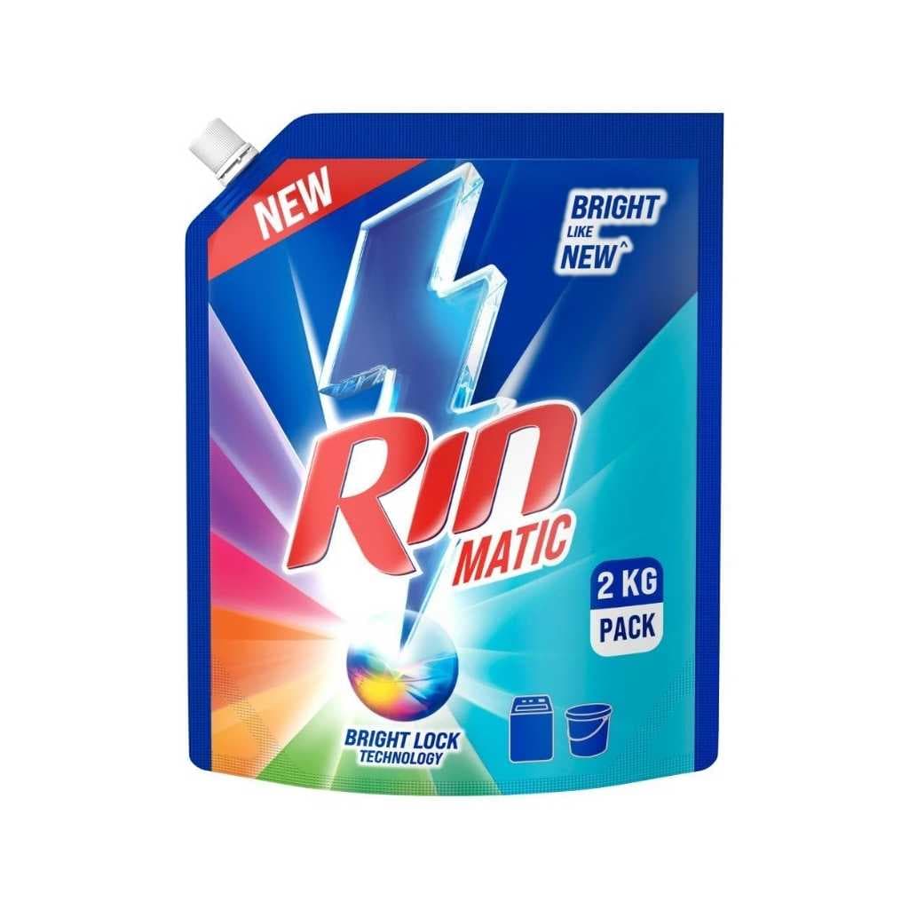 RIN Matic Liquid Detergent for Top Load Washing Machines – 2 Kg