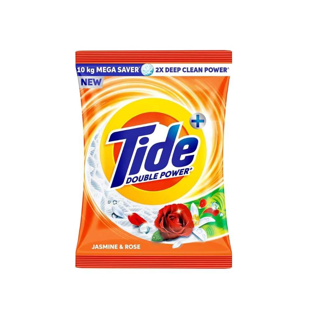 Tide Plus Detergent Washing Powder – Jasmine & Rose Fragrance – 10kg Mega Saver Pack