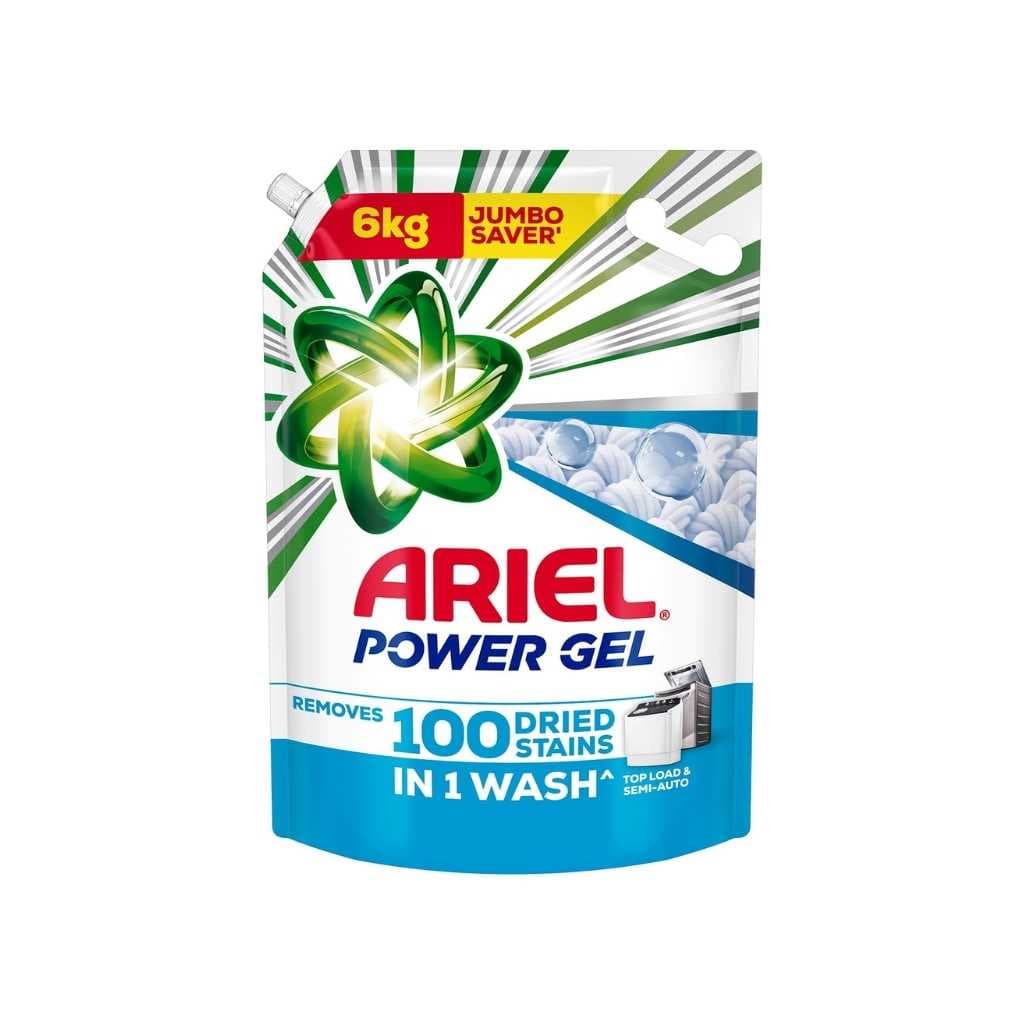 Ariel Power Gel Liquid Detergent for Top Load & Semi Auto – 6 Kg