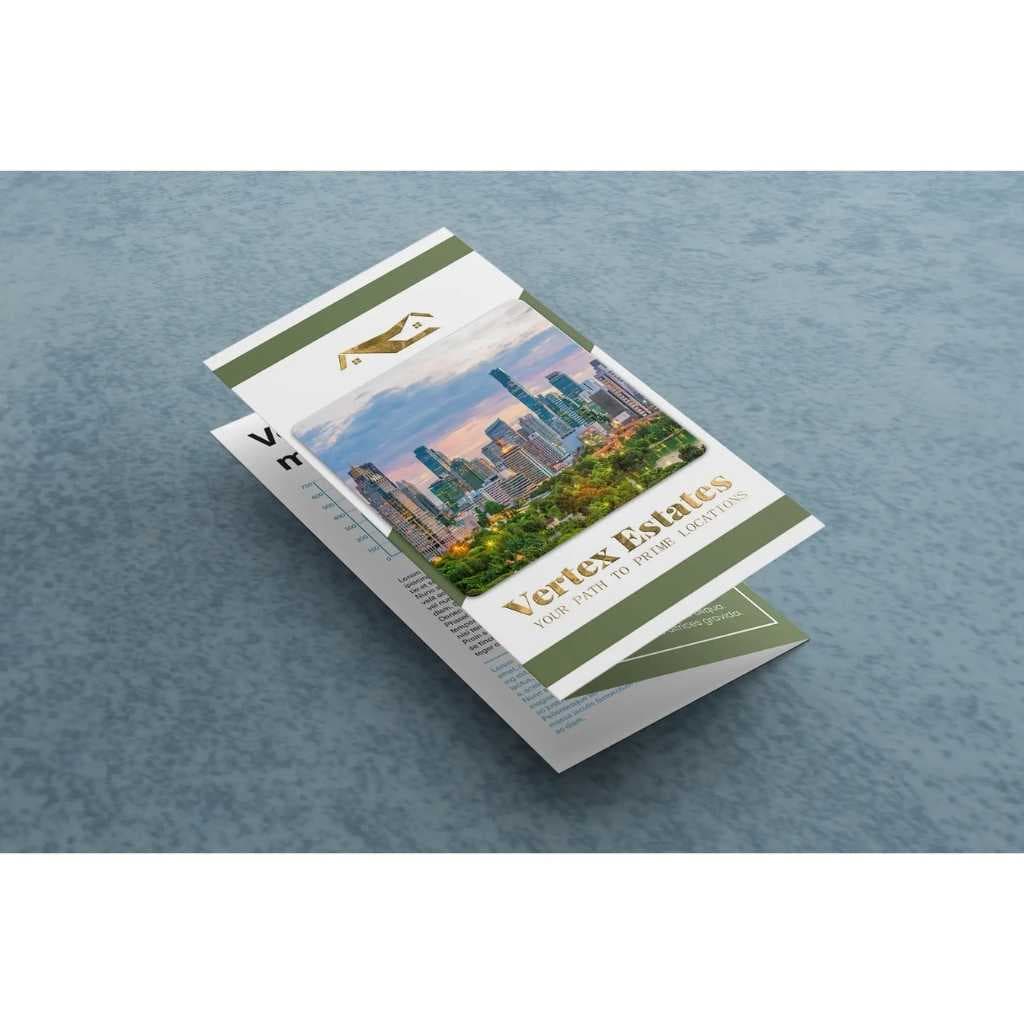 Tri Fold DL 350 GSM Premium Paper Brochure