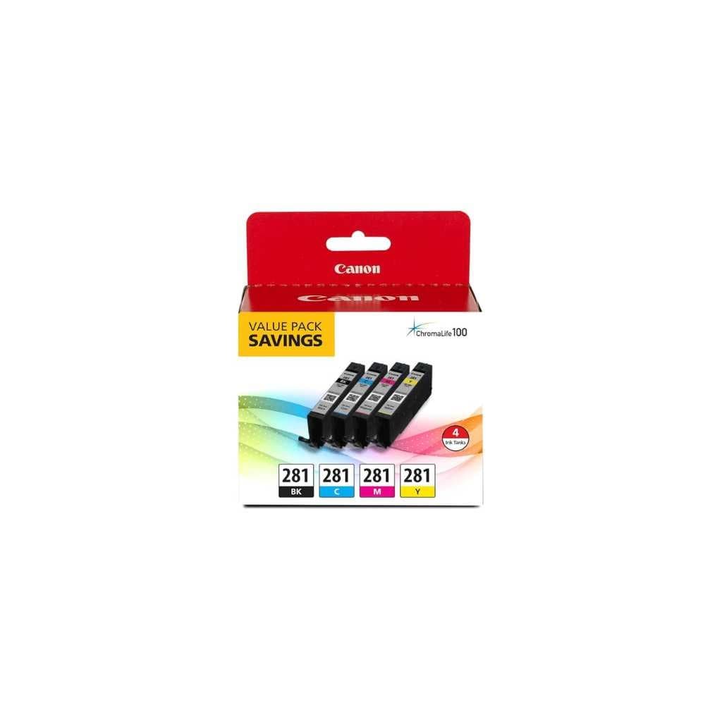 Canon CLI-281 BKCMY 4 Pack Ink Cartridge