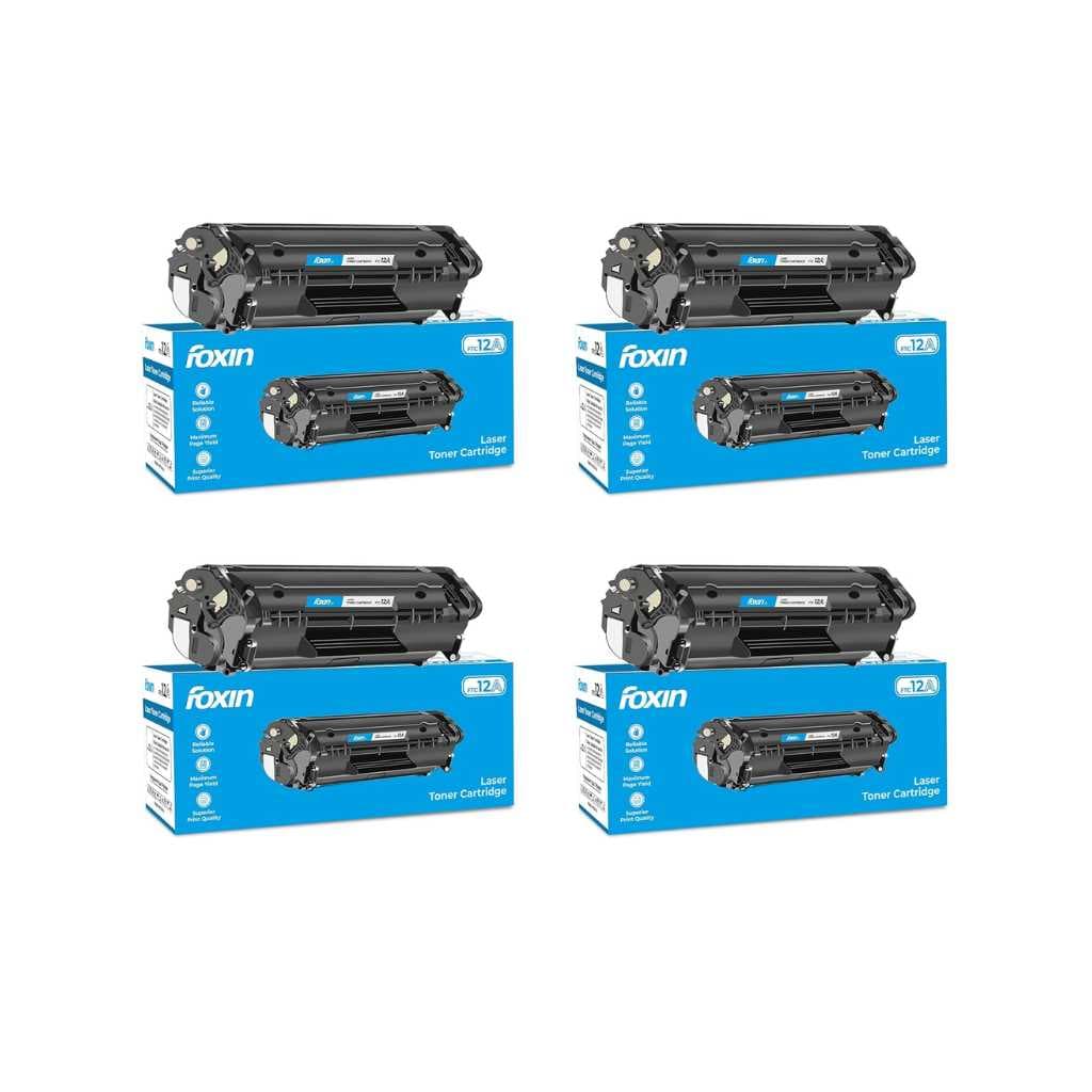 Foxin FTC 12A Laser Printer Cartridge (Black – Set of 4)