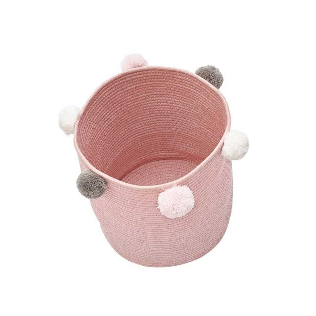 Foldable Laundry Bag Clothes Storage Basket – Pink