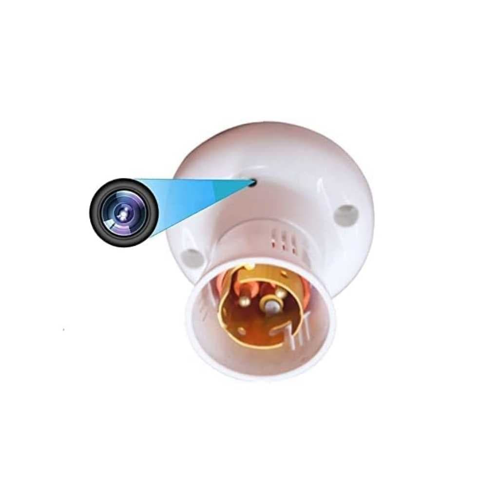securinnov 3MP Invisible Bulb Holder Camera WiFi Mini CCTV