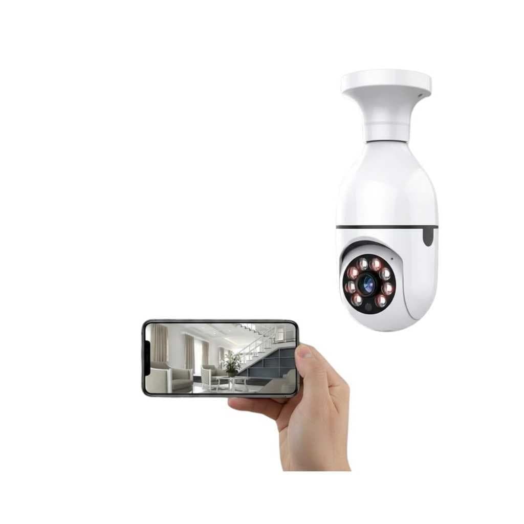 Drumstone 360° WiFi Bulb Camera 1080P Smart CCTV Security Camera