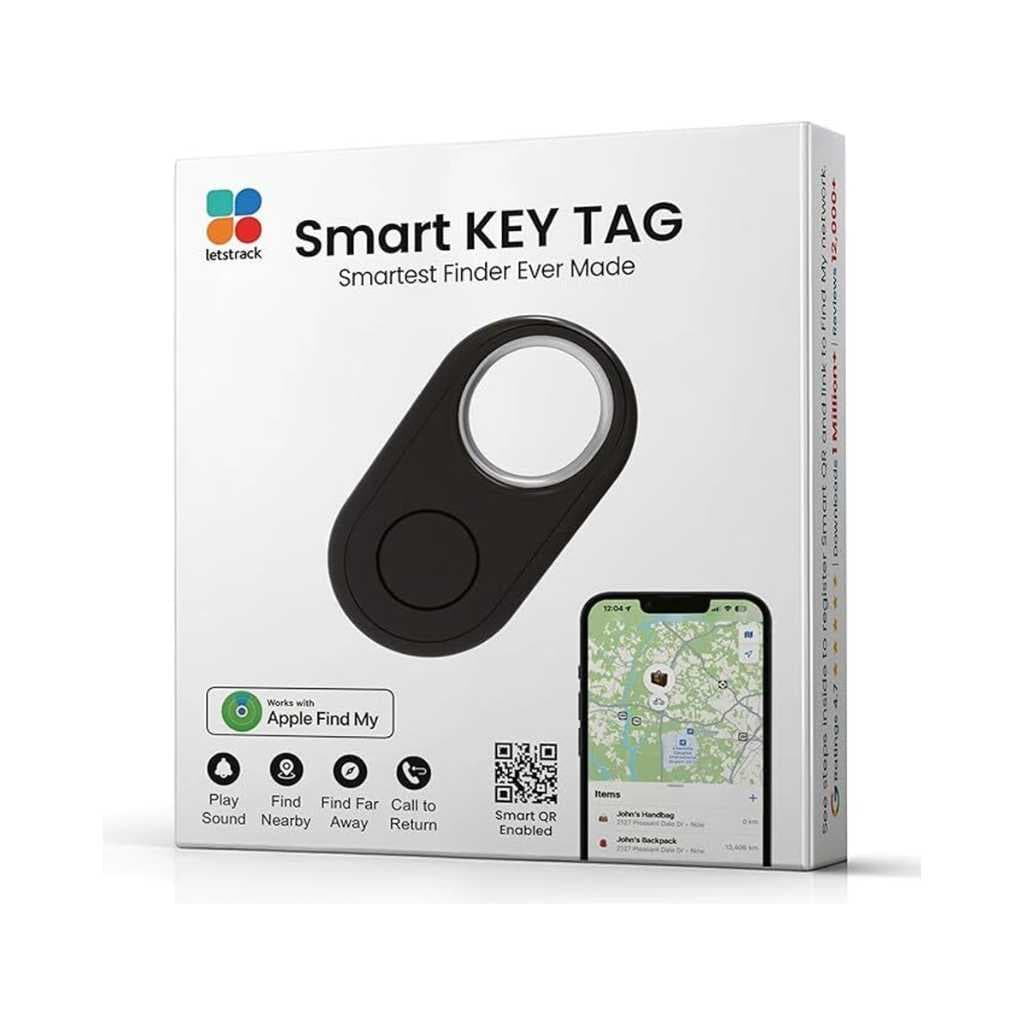 LETSTRACK Bluetooth Smart Tag Item Finder (Black)