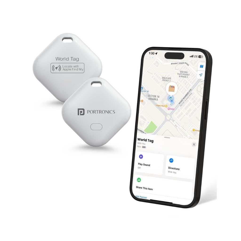 Portronics Worldtag Bluetooth Item Finder (iOS Only)