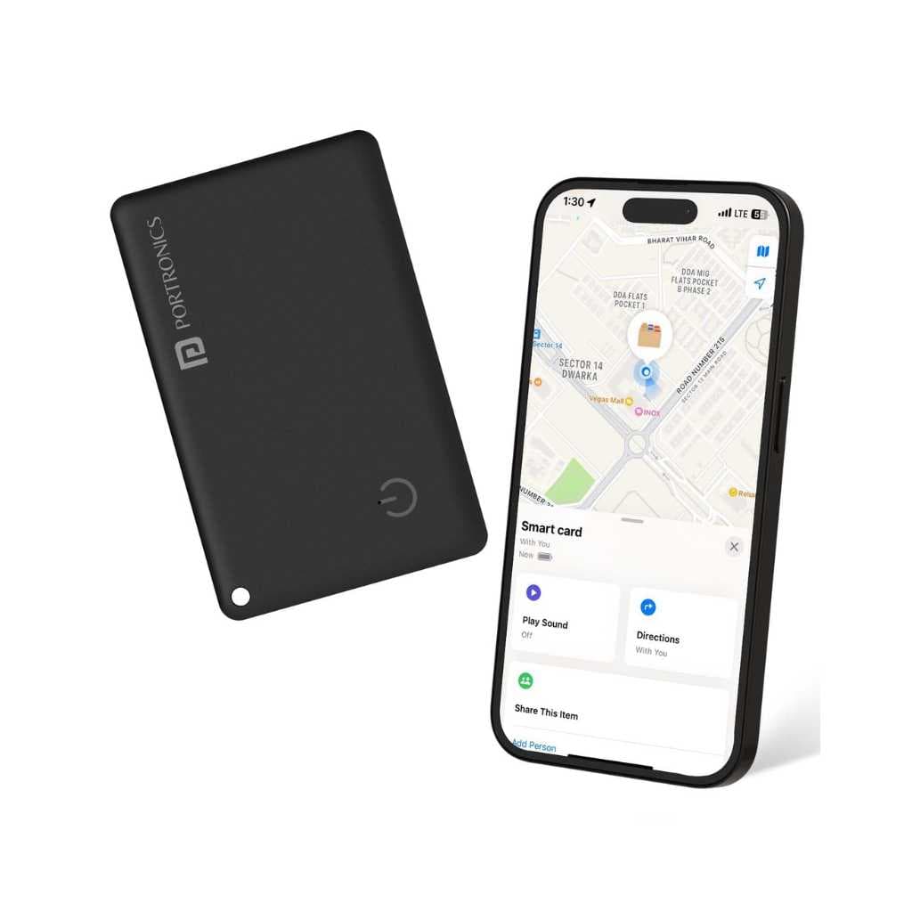 Portronics Cardfinder Bluetooth Item Finder (iOS Only)