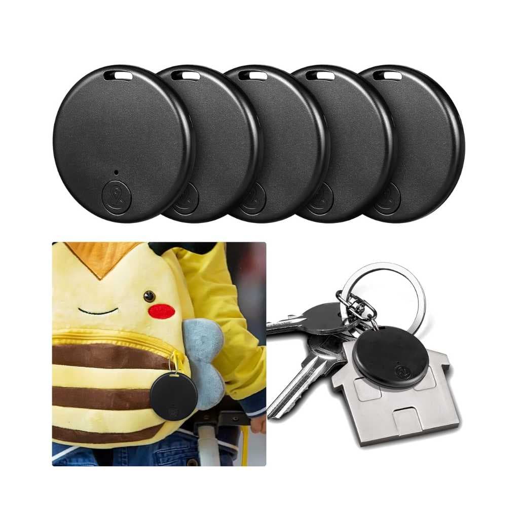 Konohan Portable GPS Tracking Key Finder (5 Pack, Classic)