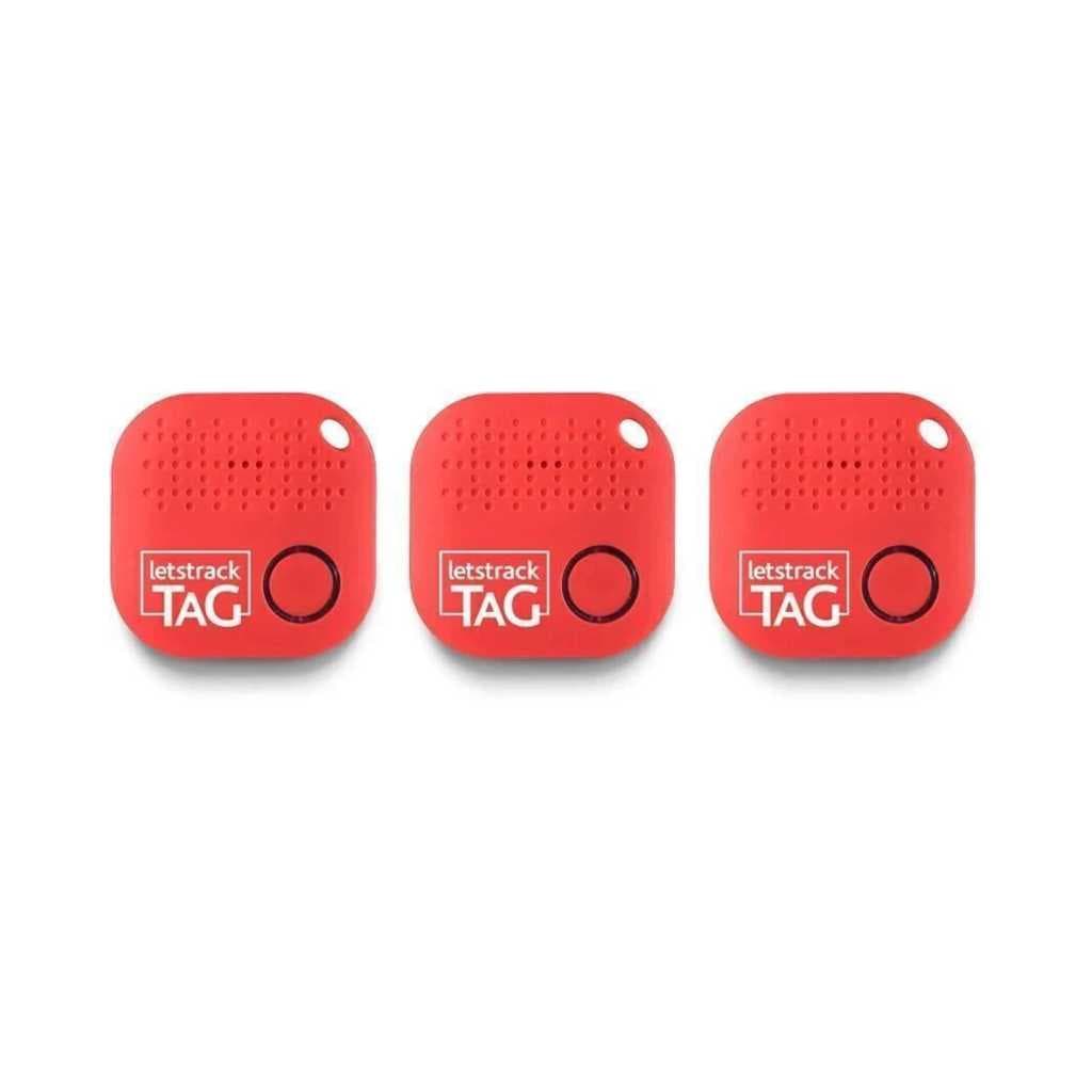 LETSTRACK Item Finder Bluetooth Tracker (Red)