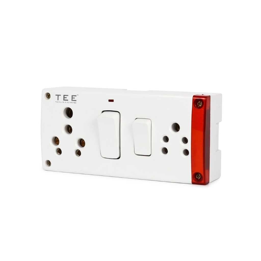 Combined Box 16A & 6A with Universal Socket, Master Switch & LED Indicator