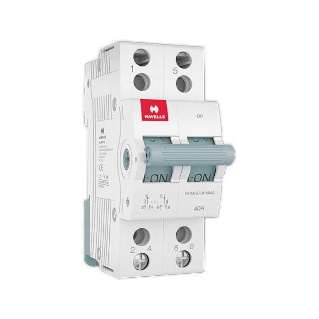 Havells 40A MCB Changeover DP Switch (DHMGODPX040)
