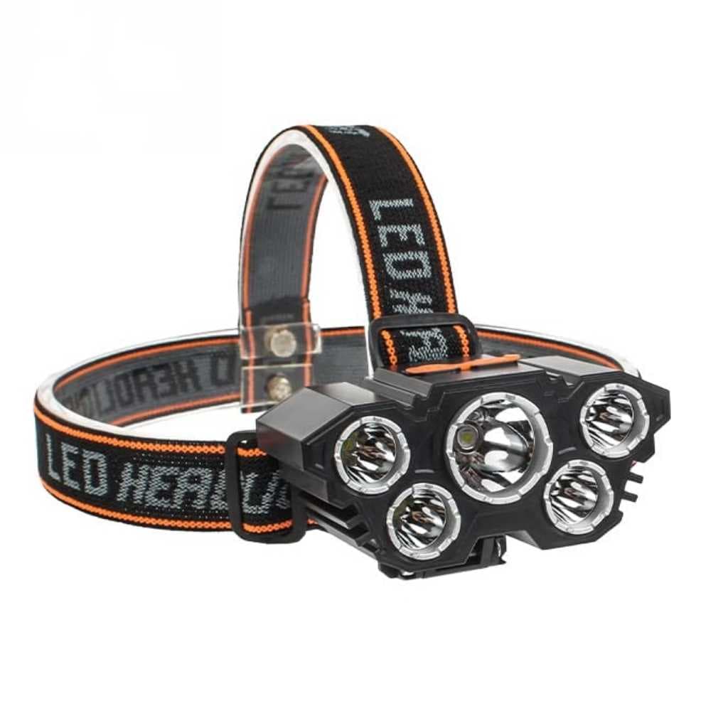GlowBase Rechargeable Headlight with 180° Azimuth Adjustment