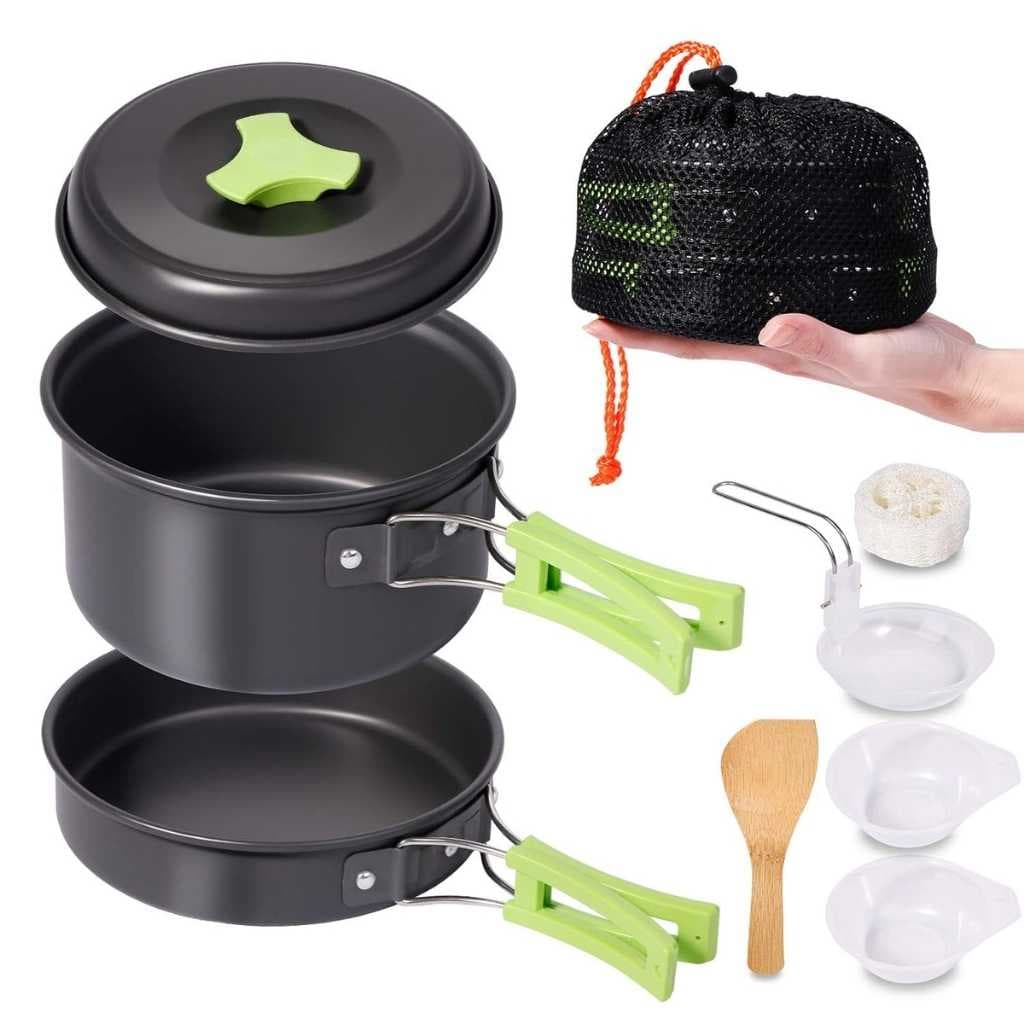REHTRAD 8 Pcs Camping Cooking Set