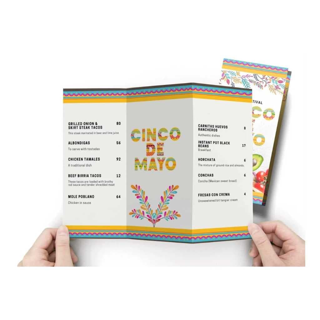Trifold Brochure A4 Standard Paper