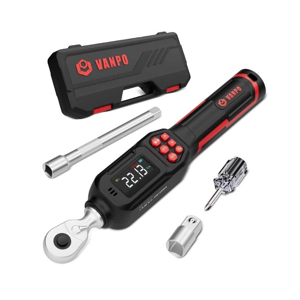 VANPO 1/4-Inch Digital Torque Wrench