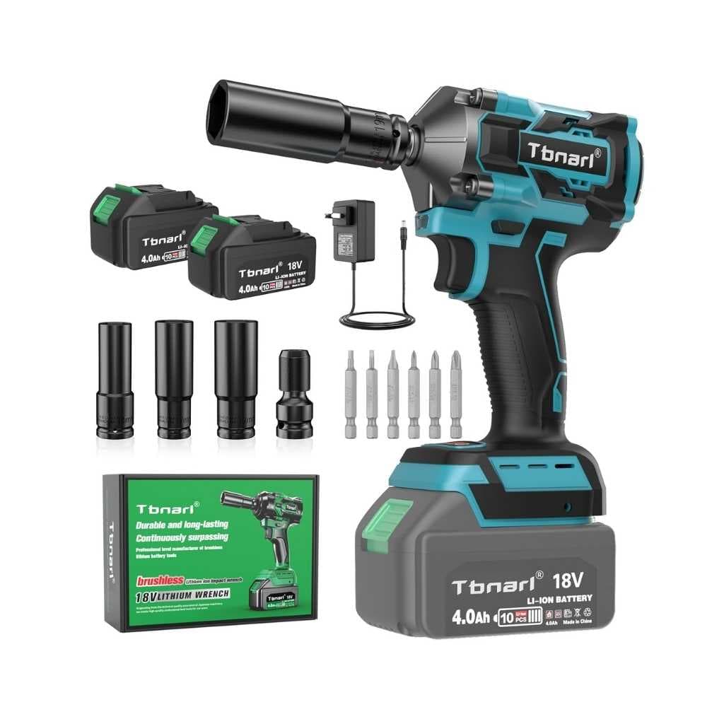 1/2-Inch High Torque Cordless Impact Wrench Kit