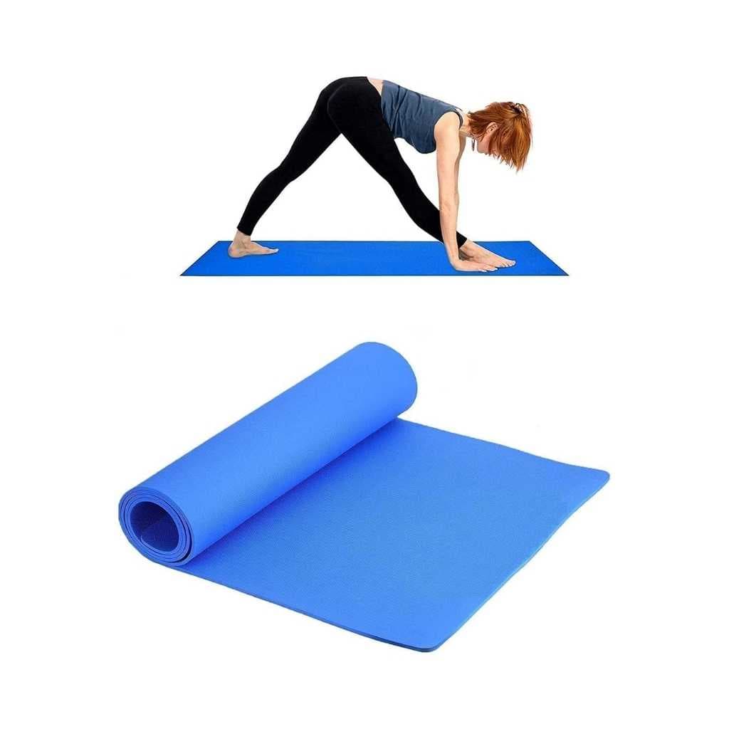 Extra Thick Yoga and Exercise Mat with Carrying Strap