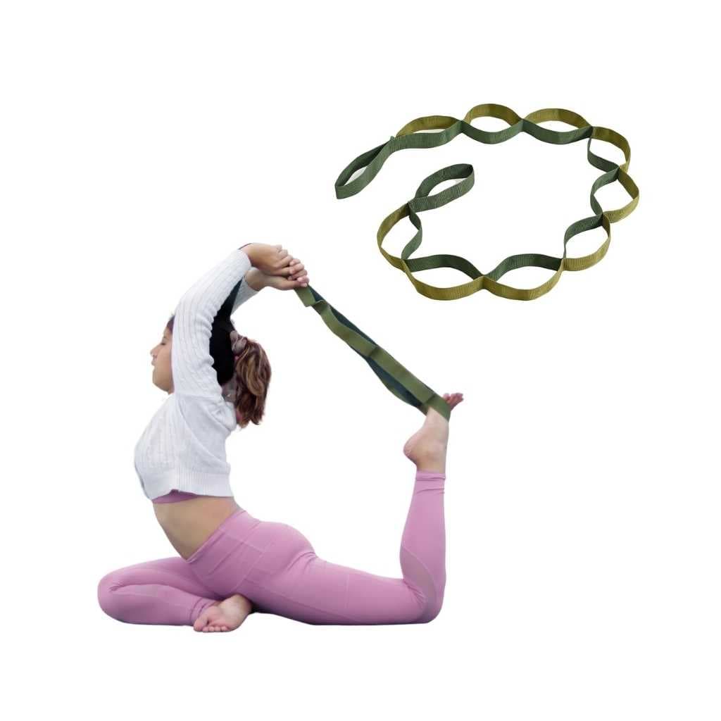 WiseLife 11 Loop Yoga Belt for Men & Women