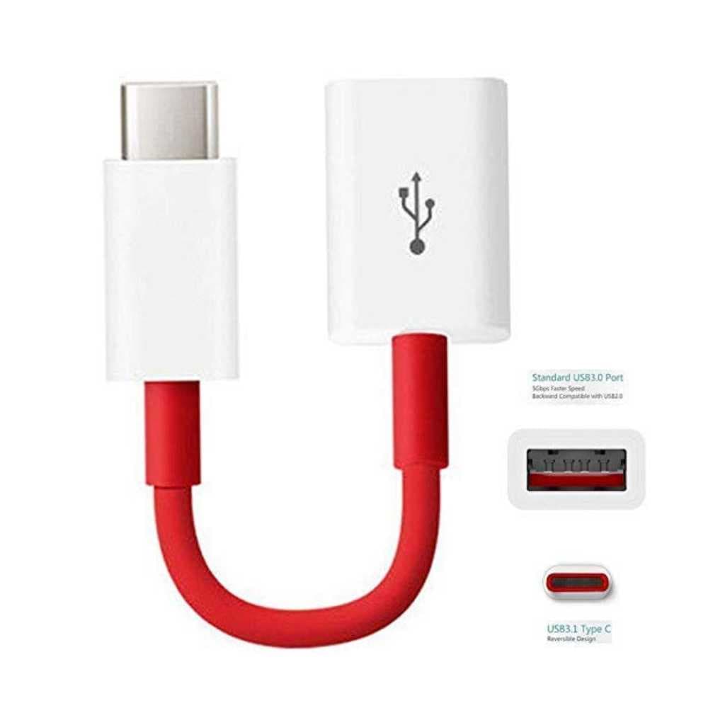 Type-C Red 3.5mm OTG Cable AD-52