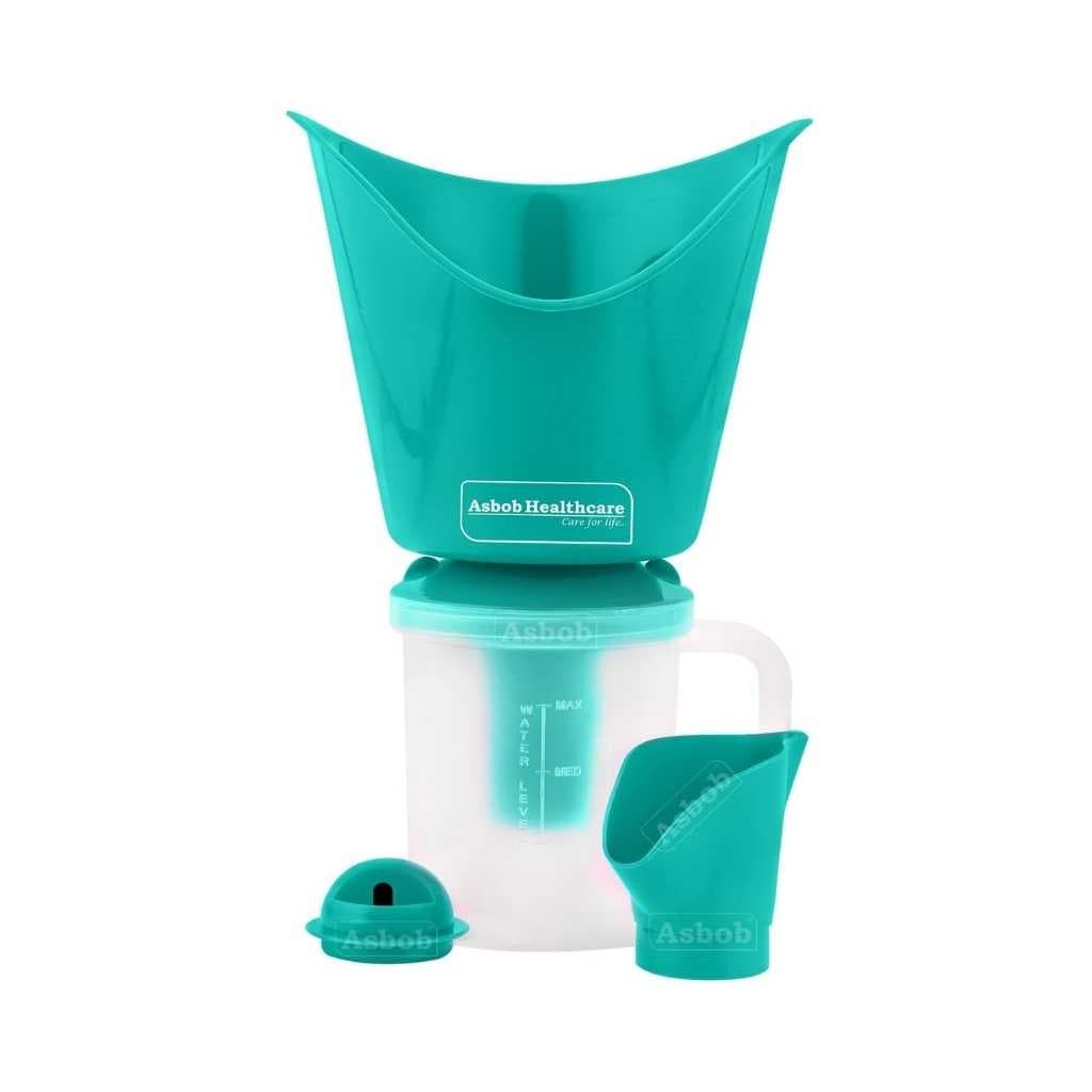 Asbob 3 in 1 Steamer for Cold and Cough Facial Steamer Vaporizer Green