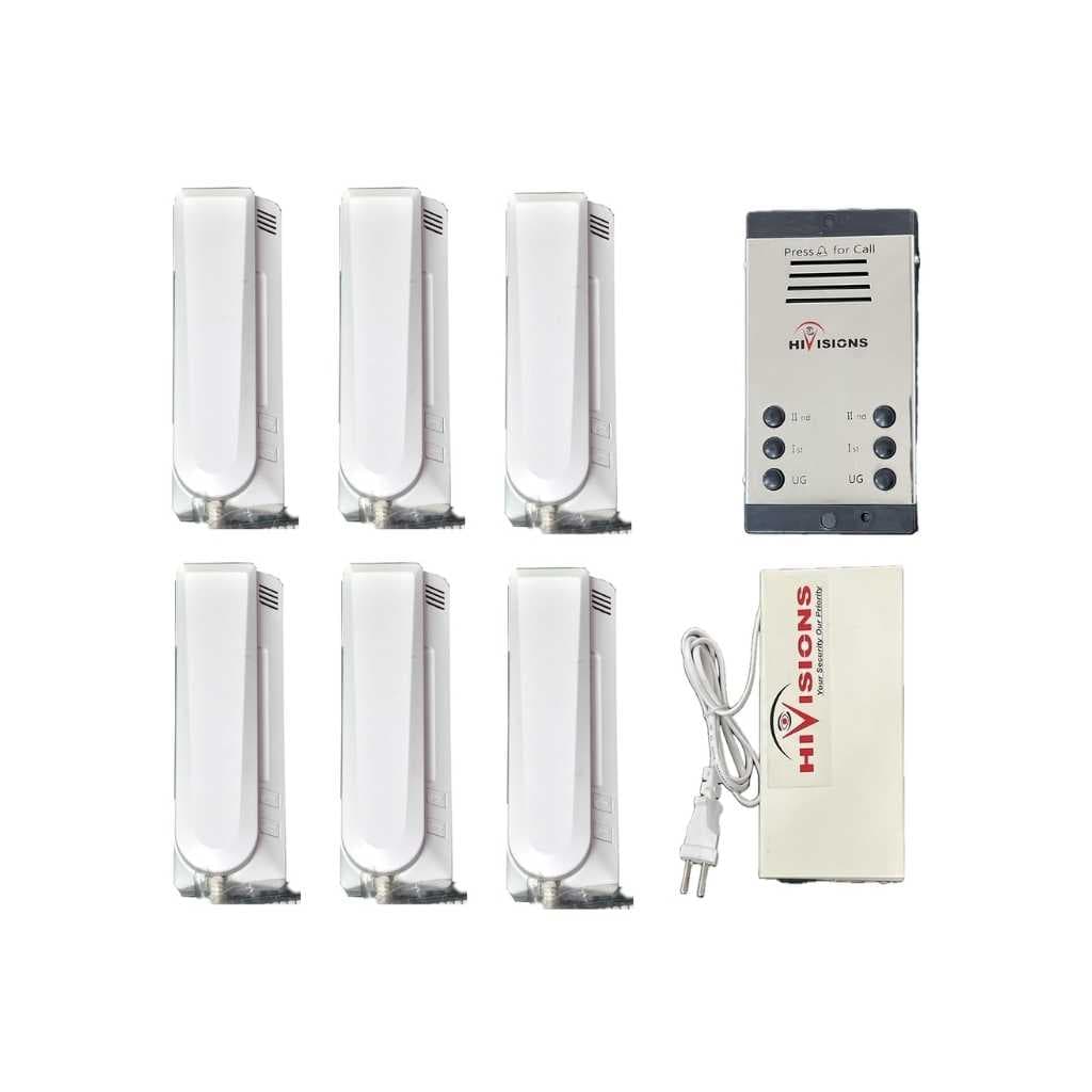 Audio Door Phone 6 Bell Set