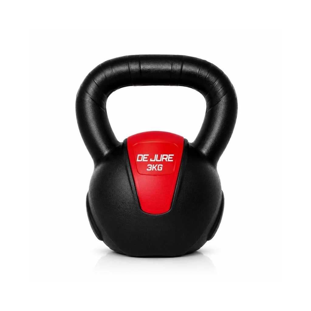 De Jure Fitness PVC Kettlebell 3kg for Men & Women