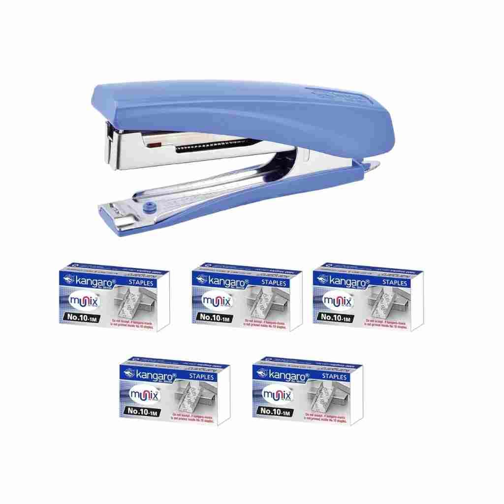 Kangaro Desk Essentials HD-10D Stapler & 101M Staples Combo