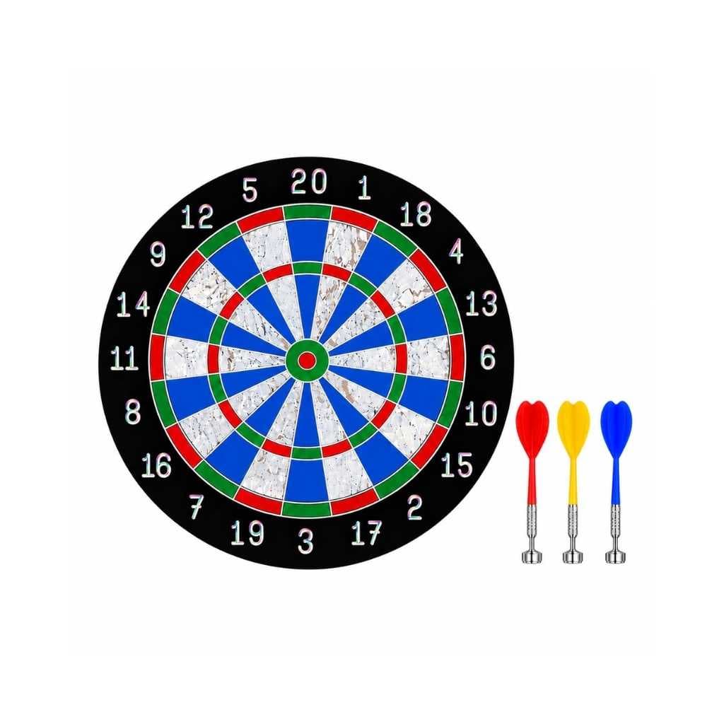 Magnetic Dart Board Game Double Sided Dartboard Set