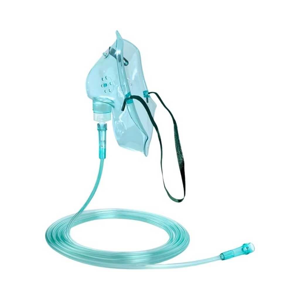 Oxygen Mask with Tubing – Medical Oxygen Therapy Mask for Adults & Kids