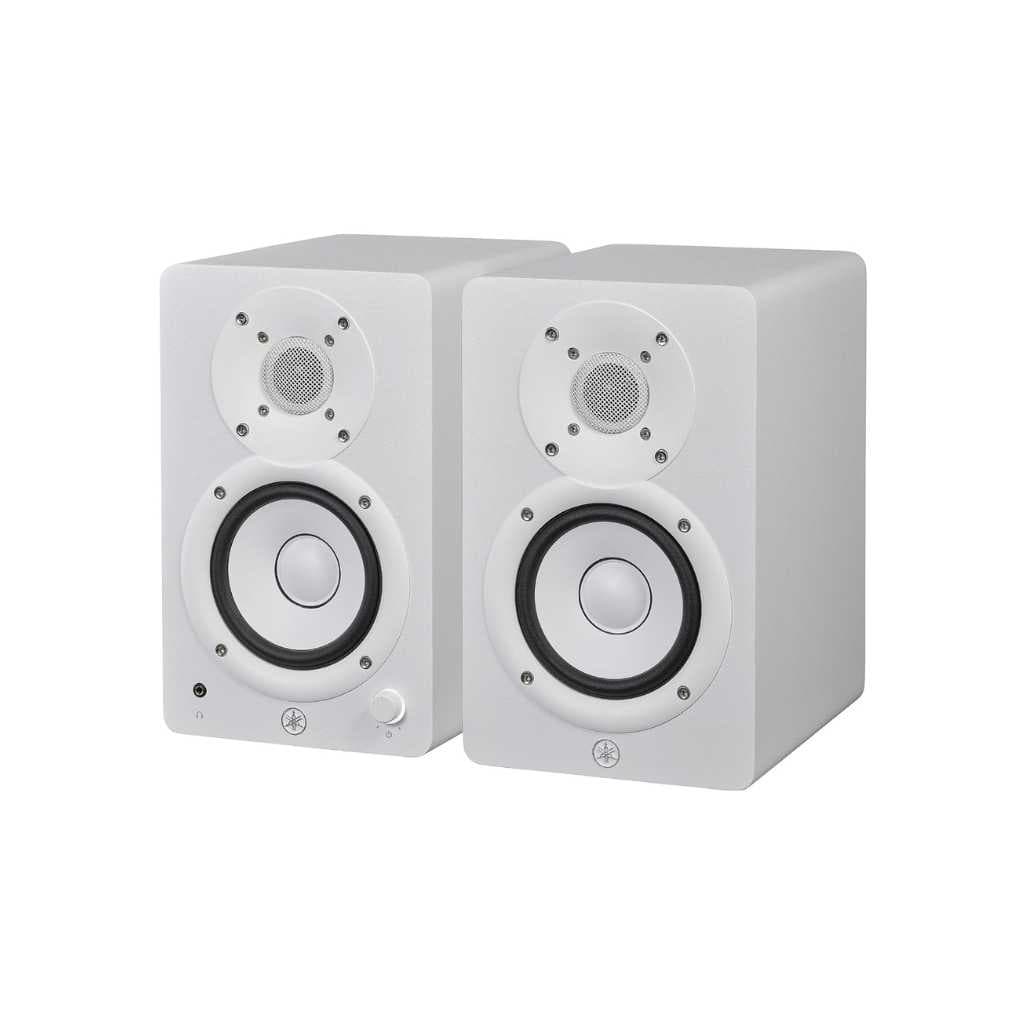 Yamaha HS4 Powered XLR Connection Studio Monitor in White, Pair (HS4 W)