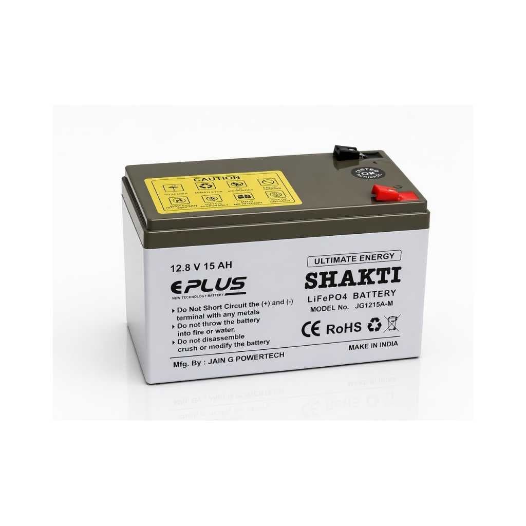 EPLUS Shakti 12V 15Ah Lithium LiFePO4 Battery with 10A BMS