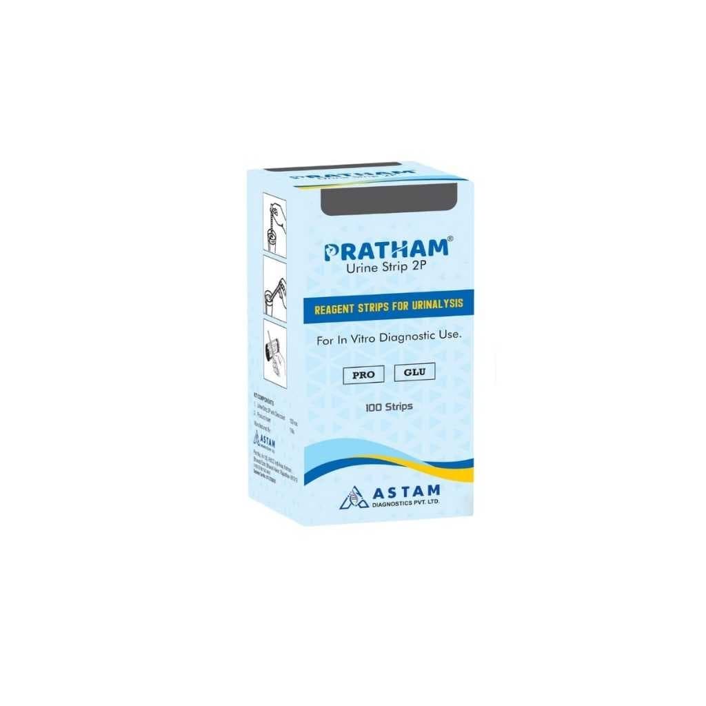 PRATHAM® Urine Test Strips 2 Parameter – Glucose & Protein Test Kit, 100 Count
