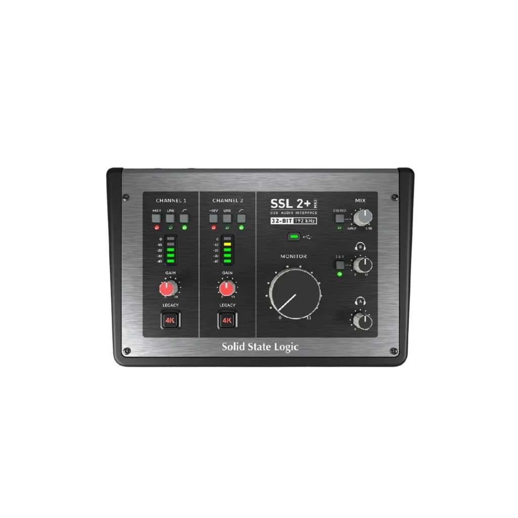 Solid State Logic SSL 2+ MKII 2-in 4-out USB-C Audio Interface