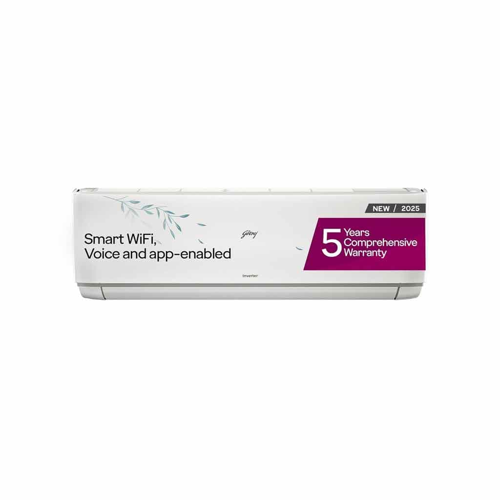 Godrej 1.5 Ton 3 Star Wi-Fi 5-In-1 Convertible Cooling Inverter Split AC