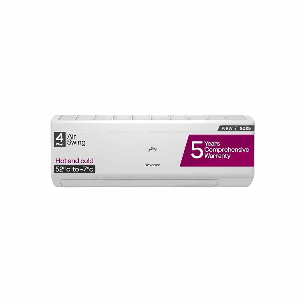 Godrej 1.5 Ton 3 Star Hot & Cold AI Powered Inverter Split AC