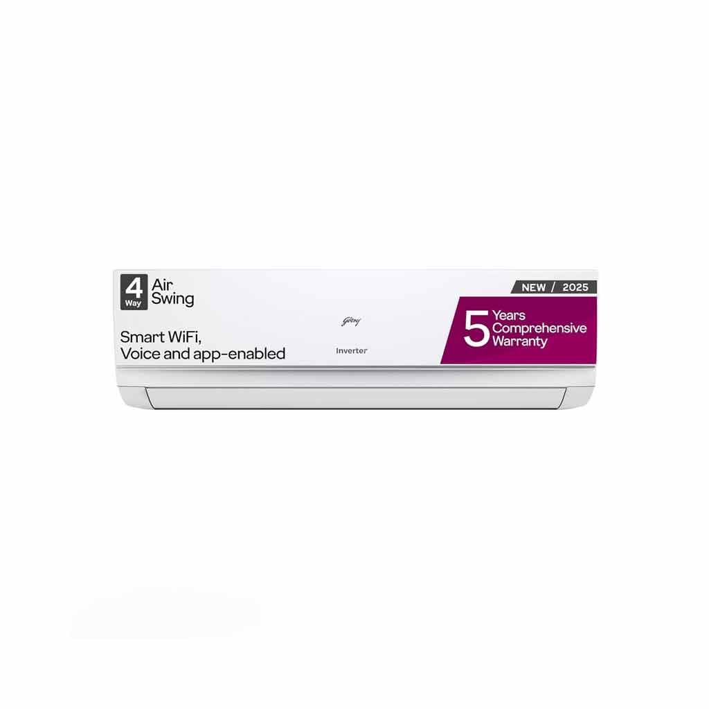Godrej 1 Ton 3 Star Wi-Fi AI Powered 5-In-1 Convertible Inverter Split AC