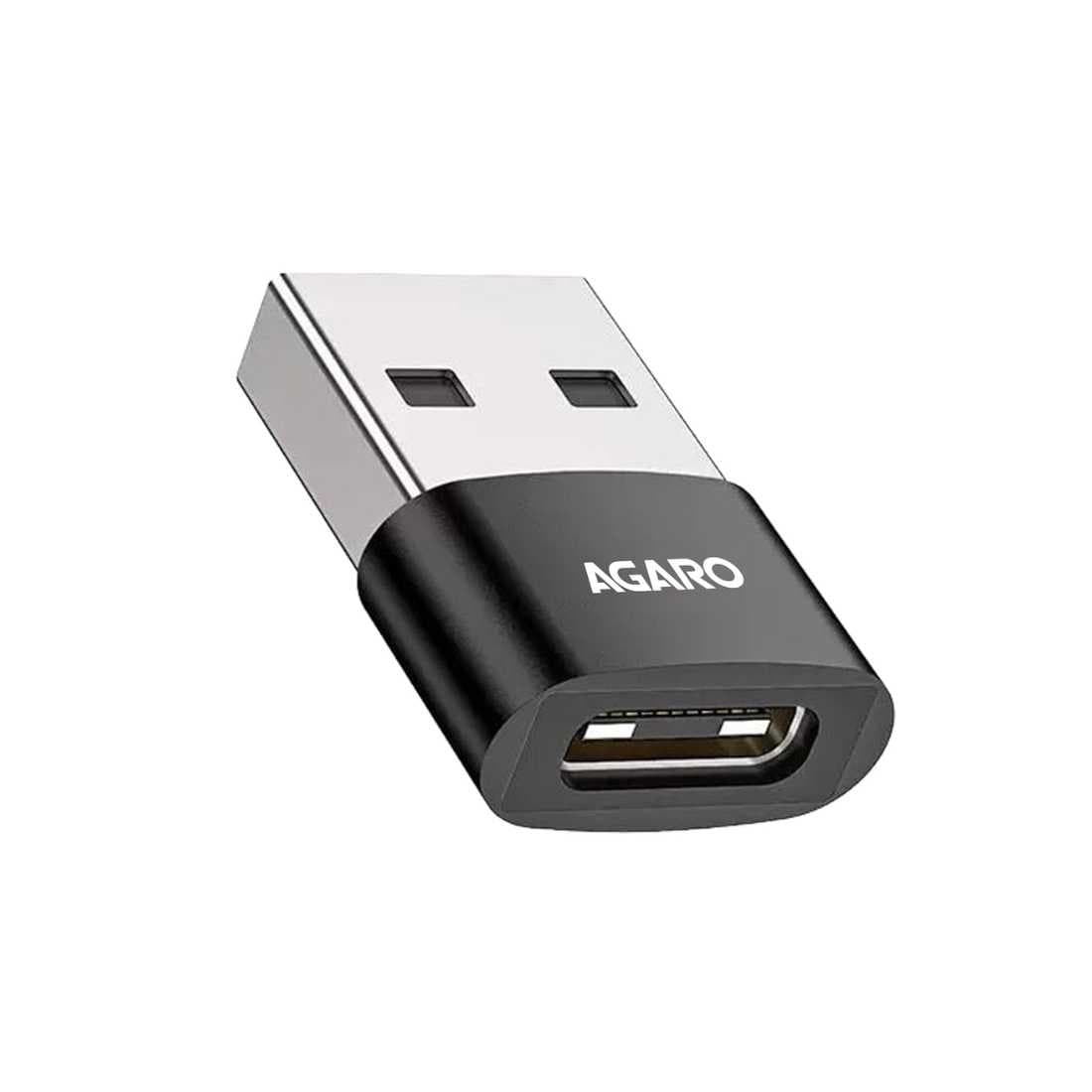AGARO USB 3.0 Type-C Female to USB-A Male OTG Adapter