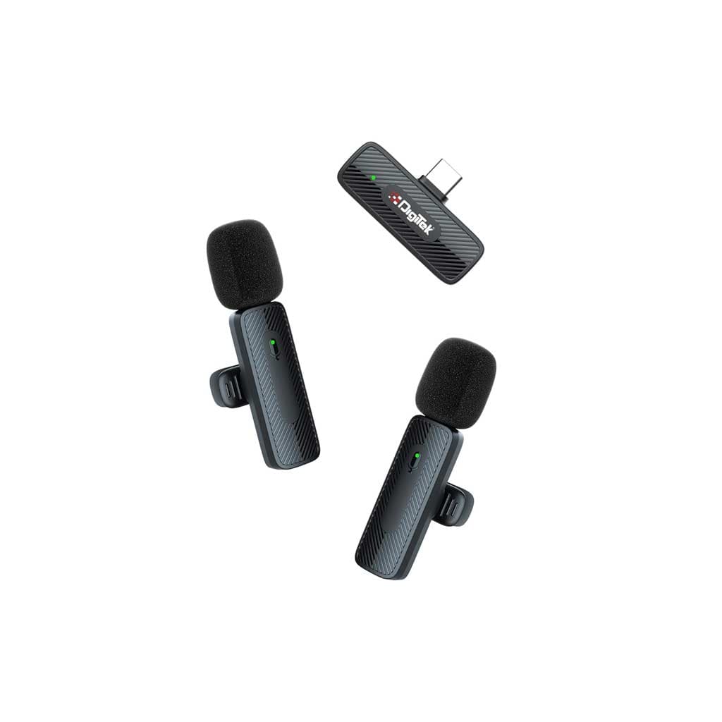 Digitek DWM-008 PRO Wireless Microphone & Receiver with Type-C Connector