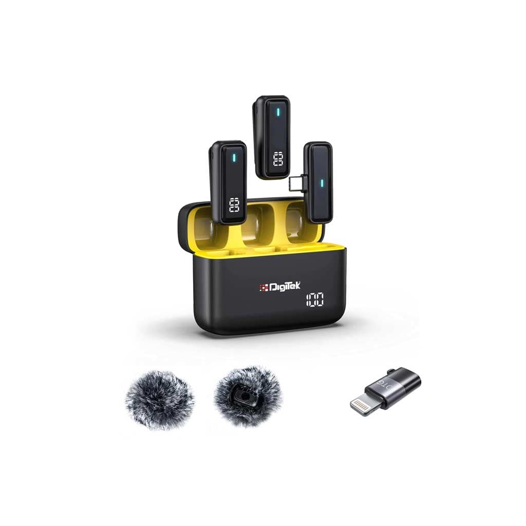 Digitek DWM 105 2-in-1 Wireless Microphone System with ANC Mode