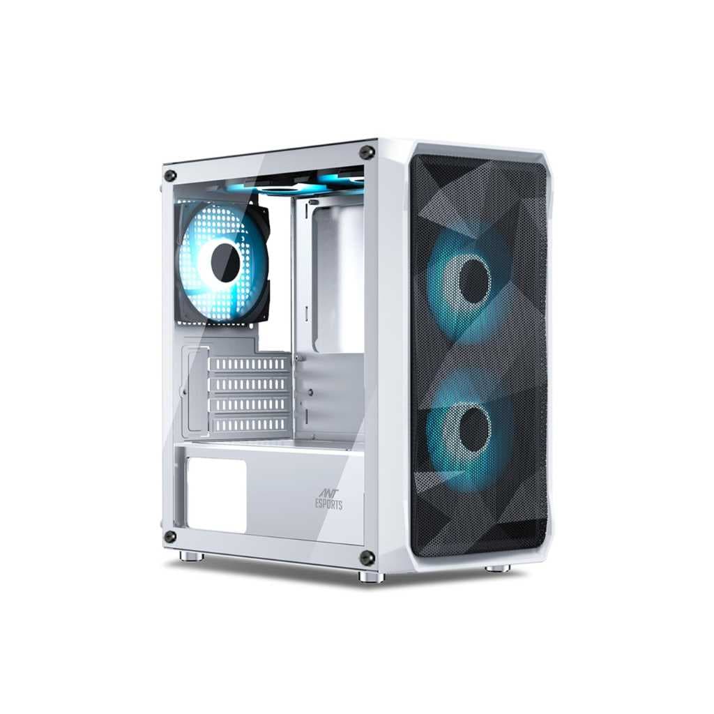 Ant Esports 100 Air Mini M-ATX Gaming Cabinet - White