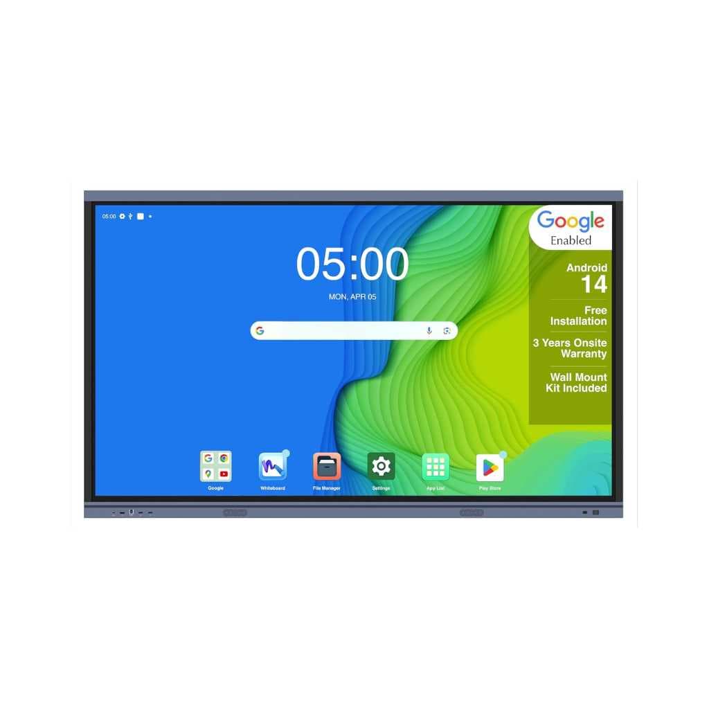 BIG VUE Pro Android 14 Smart Interactive Flat Panel Digital Board