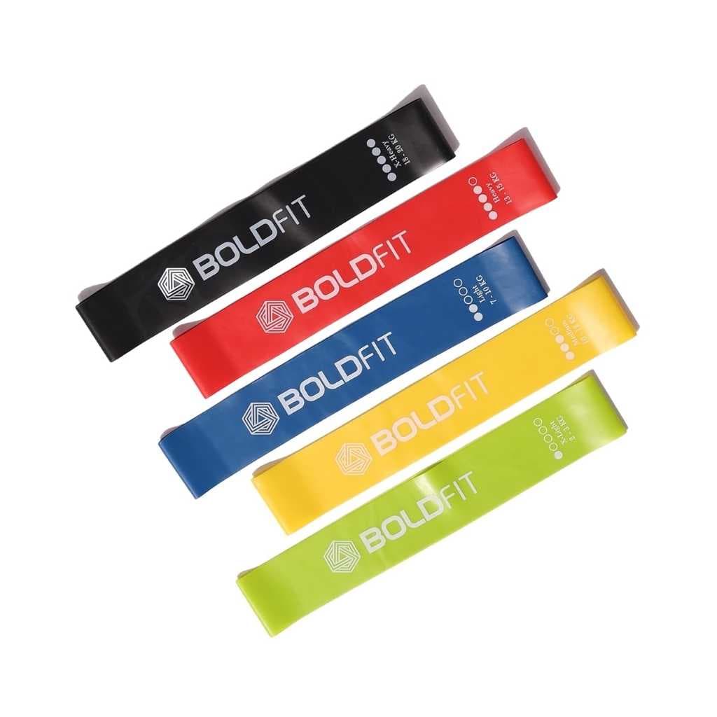 Boldfit Resistance Bands Mini Loop Set (Pack of 5)