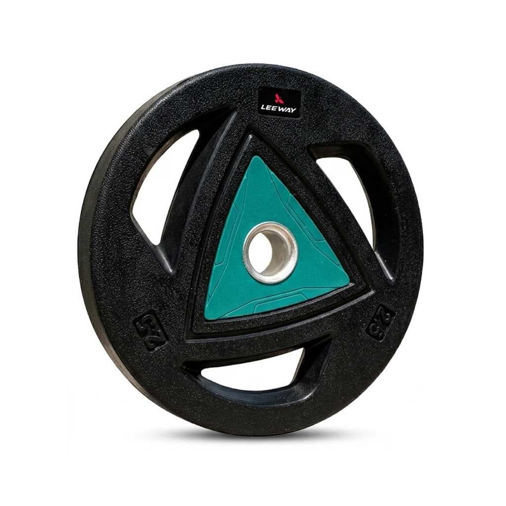 LEEWAY Rubber Coated Weight Plates (2.5kg x 2)