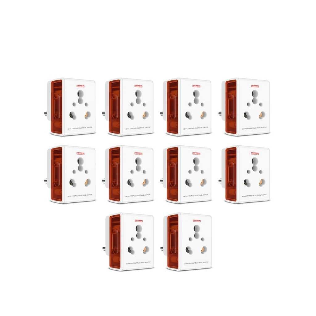 Goldmedal i-Link 16A Universal Travel Adapter with 3-Pin Plug (Pack of 10)