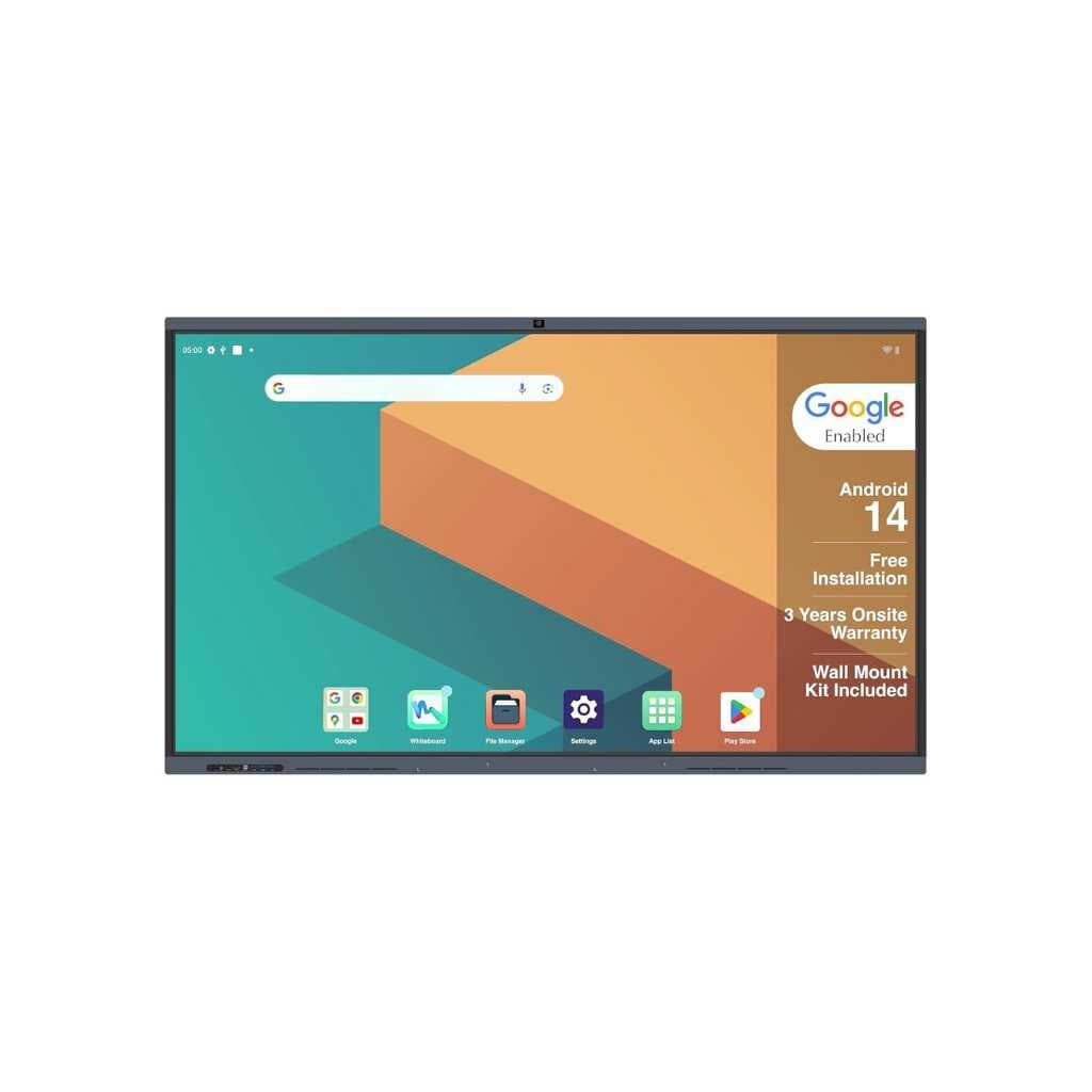 BIG VUE Pluss 55 Inch Android 14 Interactive Flat Panel Digital Board All-in-1