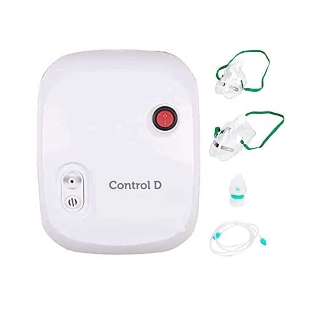Control D Respiratory Nebulizer for Kids & Adults Complete Kit White